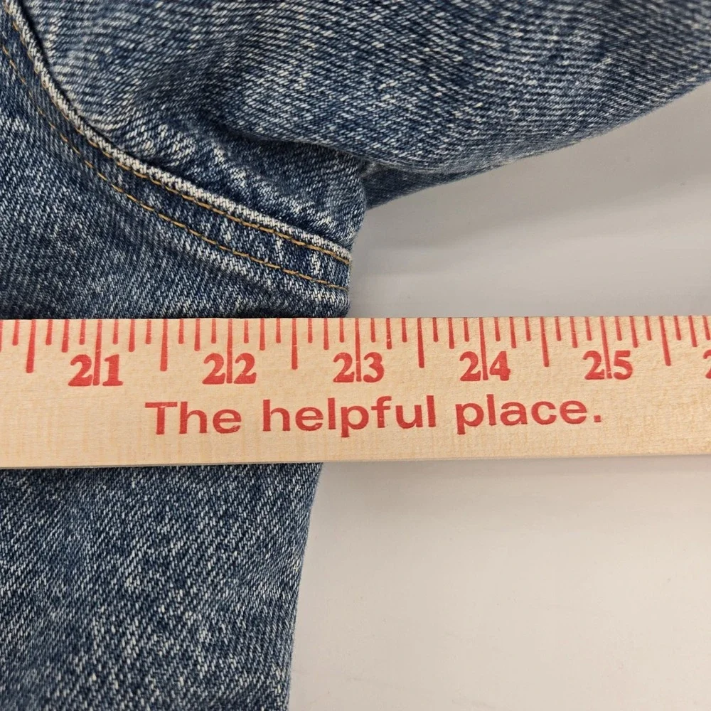 Vtg Levis Jacket Denim Trucker 80s 90s 70507-0314 USA Distressed Fade Blanket M